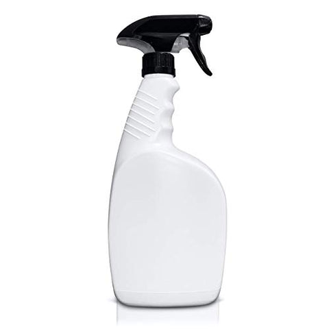 Reusable Plastic Spray Bottle Sprayer for Bleach, Auto Detailing, Water Plants, Grilling, Haircuts, Cleaning, Disinfectant, Chemicals, HDPE, Non-BPA, Easy Squeeze Trigger